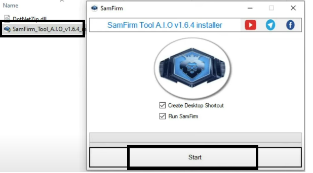 SamFirm Tool AIO Download All Versions for Windows 