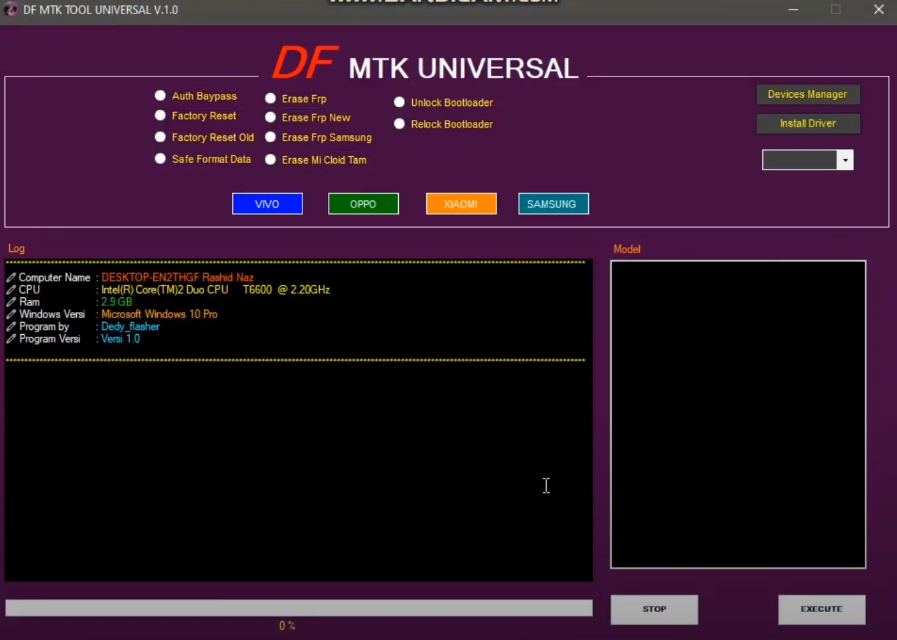 DF MTK Universal Tool V1.0 Download latest version free