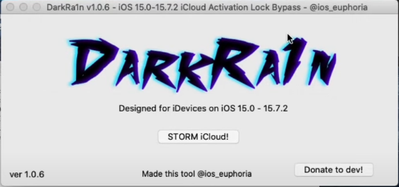 DarkRa1n iCloud Bypass Tool iOS 16 – iOS 15 Download Free Latest